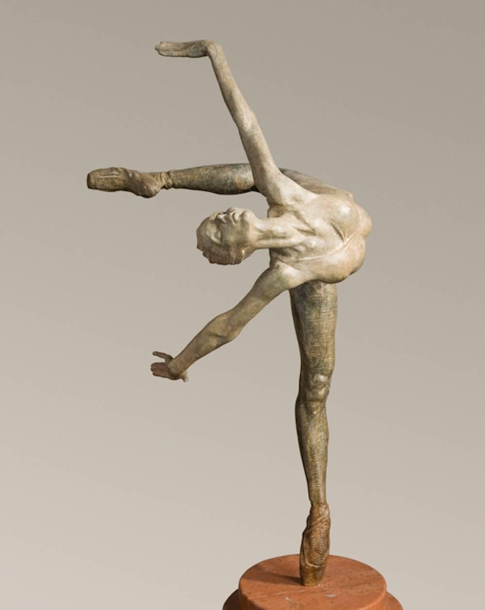 Richard MacDonald Figurative Sculpture - Flight in Attitude, Atelier