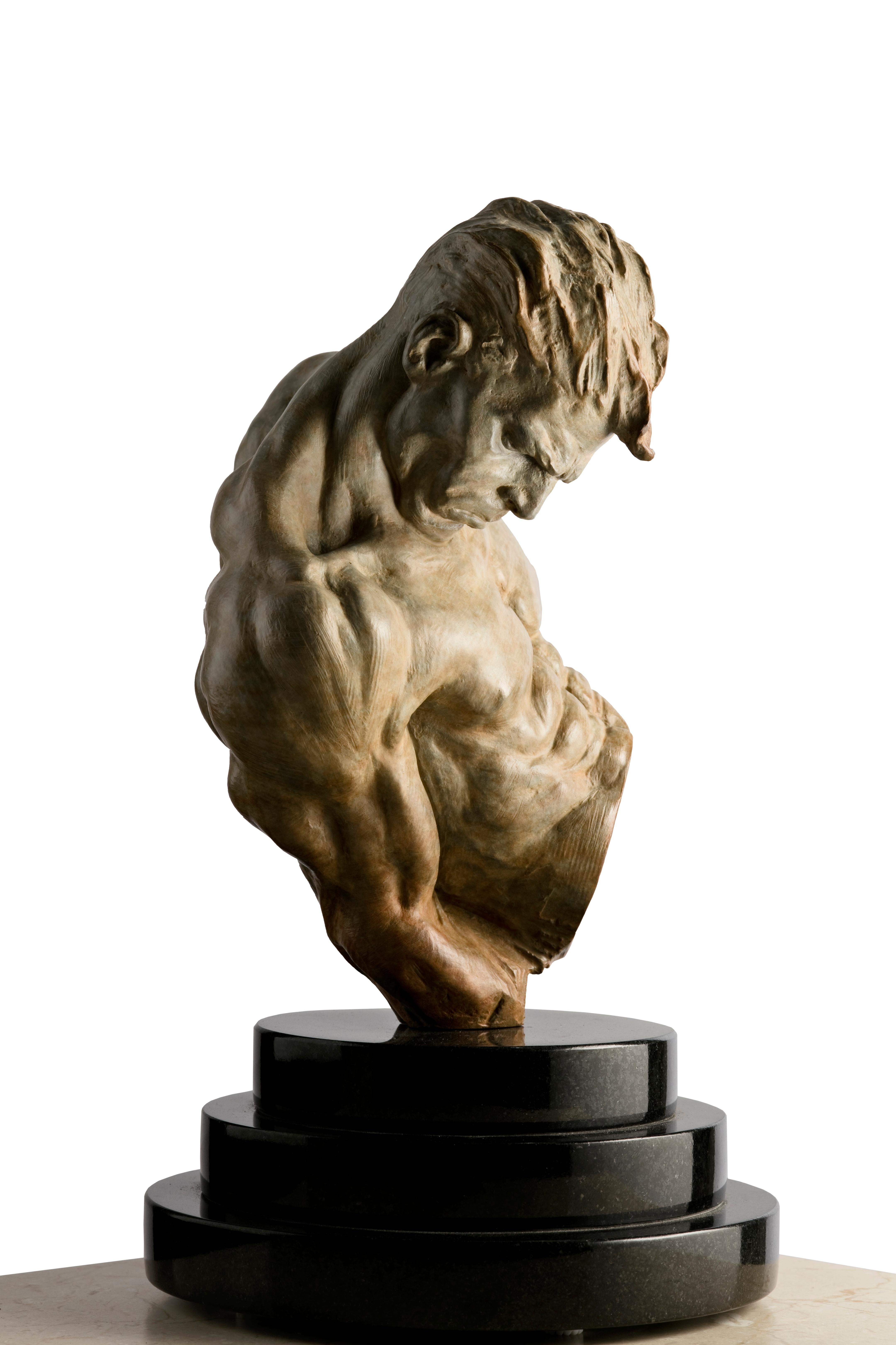 Busto di ginnasta, quarto di vita - Sculpture di Richard MacDonald