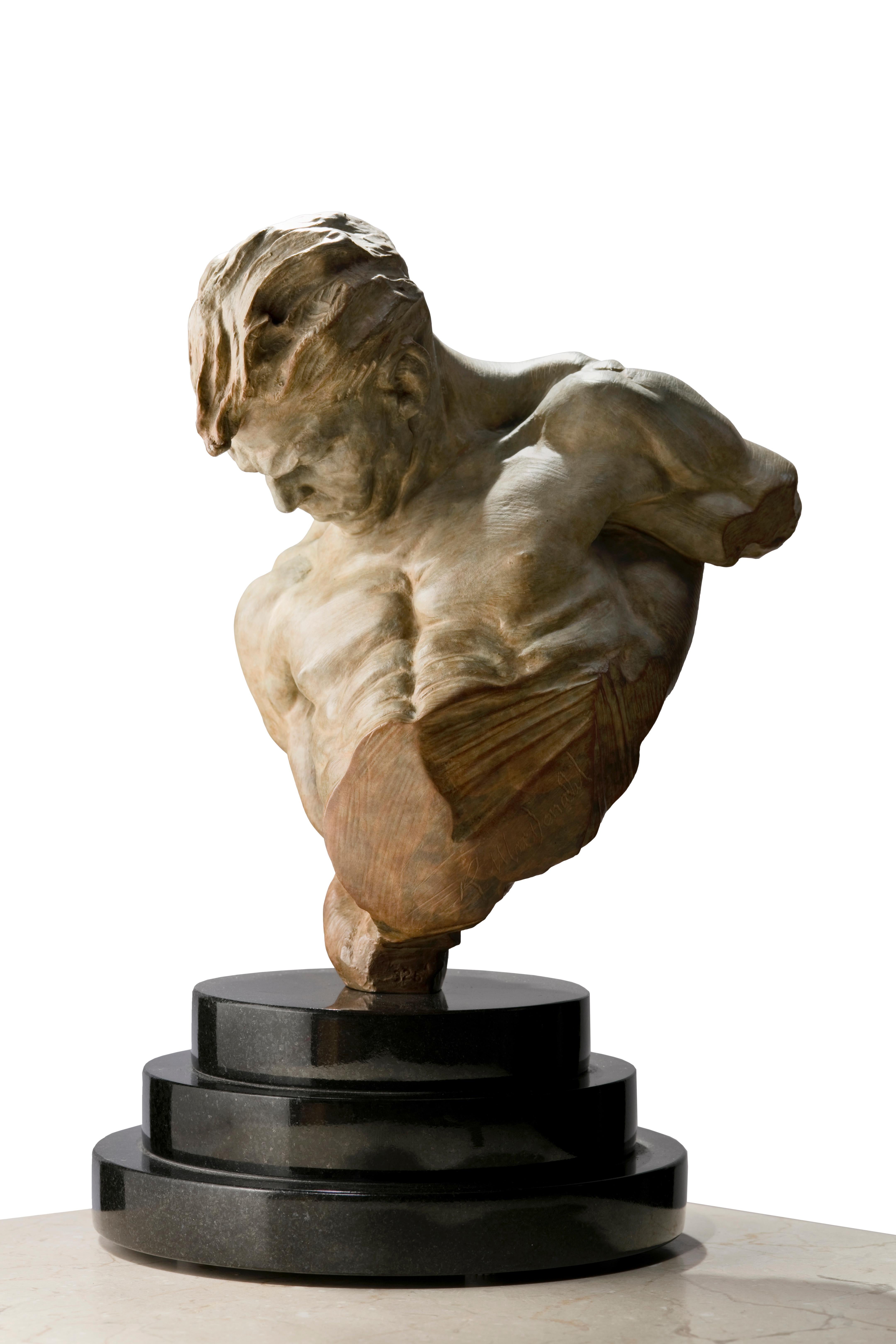 Busto di ginnasta, quarto di vita - Sculpture Contemporaneo di Richard MacDonald