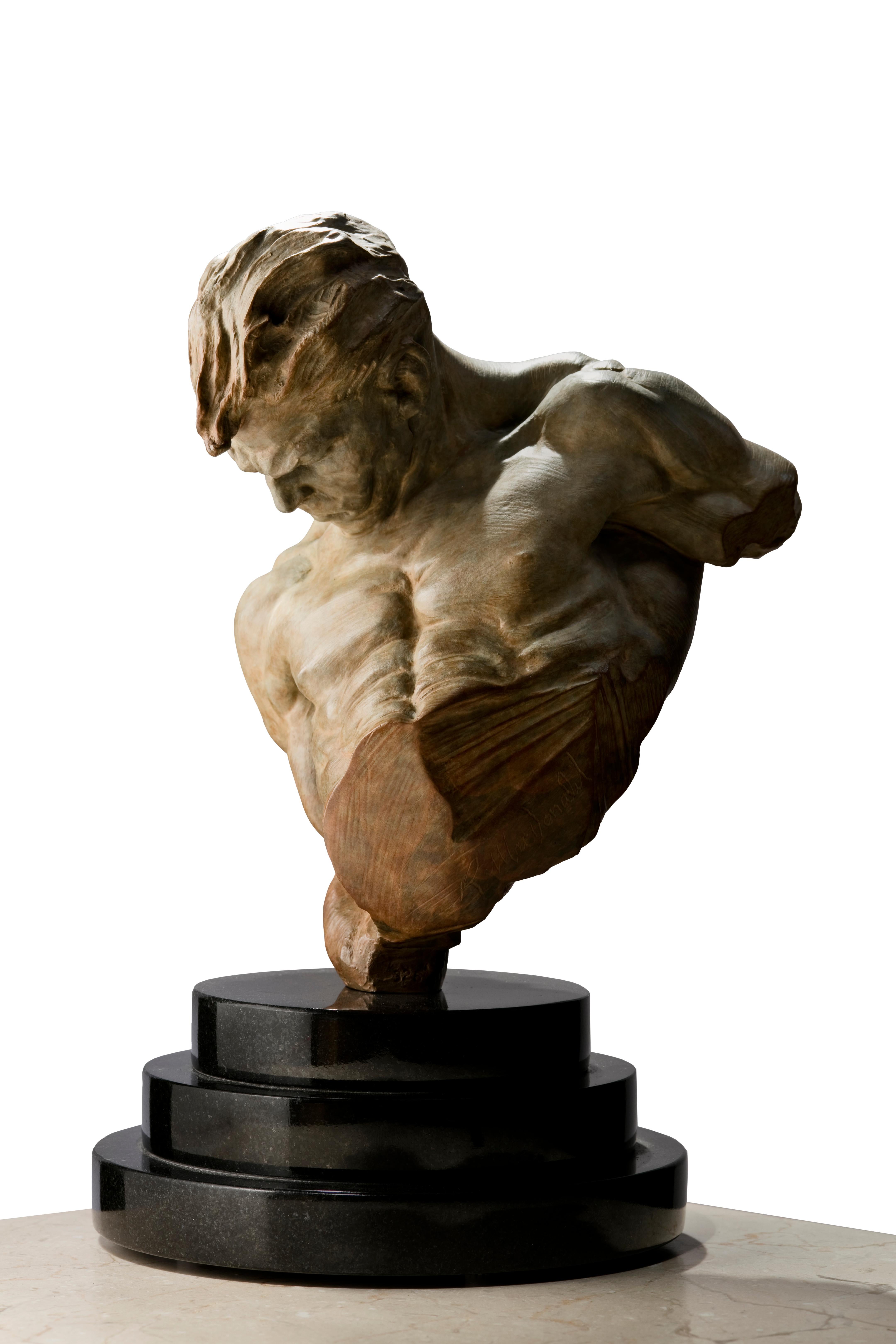Created as a study for the 1996 Olympics in Atlanta, Georgia, the “Gymnast Bust, Half life”, provides a glimpse into the creative process of the artist. Richard MacDonald created a bust that was very classical in nature, paying homage to the Greeks.