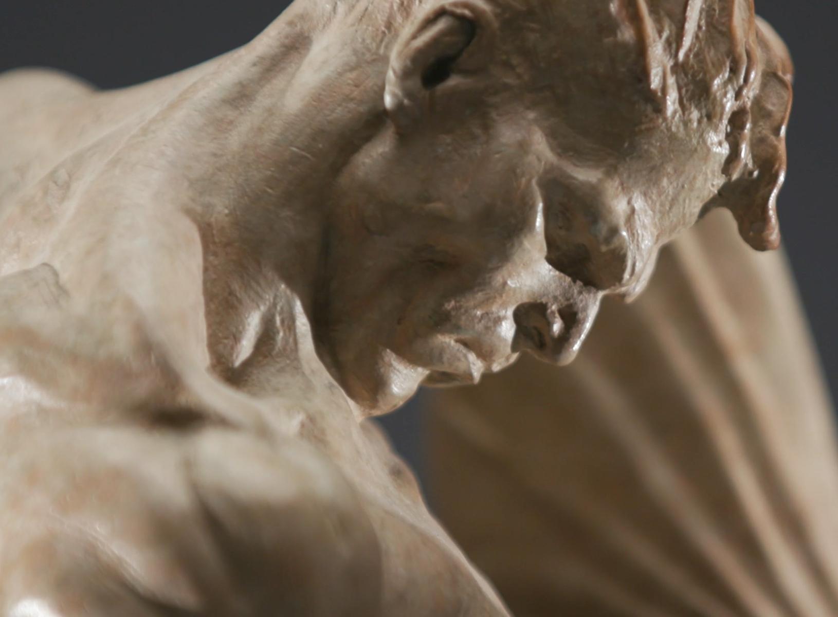 Ginnasta, Ottava Vita - Figurative Sculpture Oro di Richard MacDonald