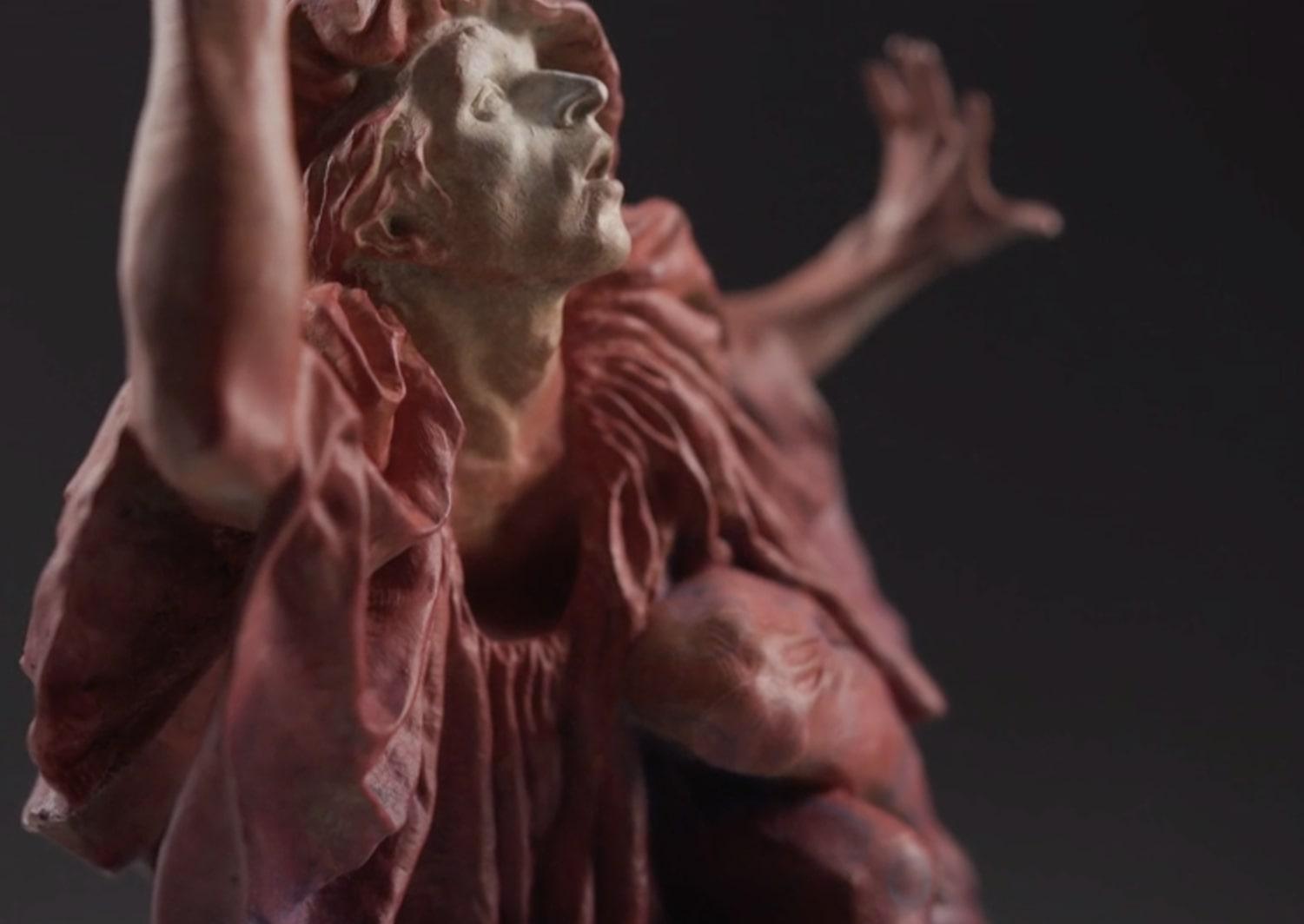 Jacques, Atelier, Rosso - Sculpture Contemporaneo di Richard MacDonald