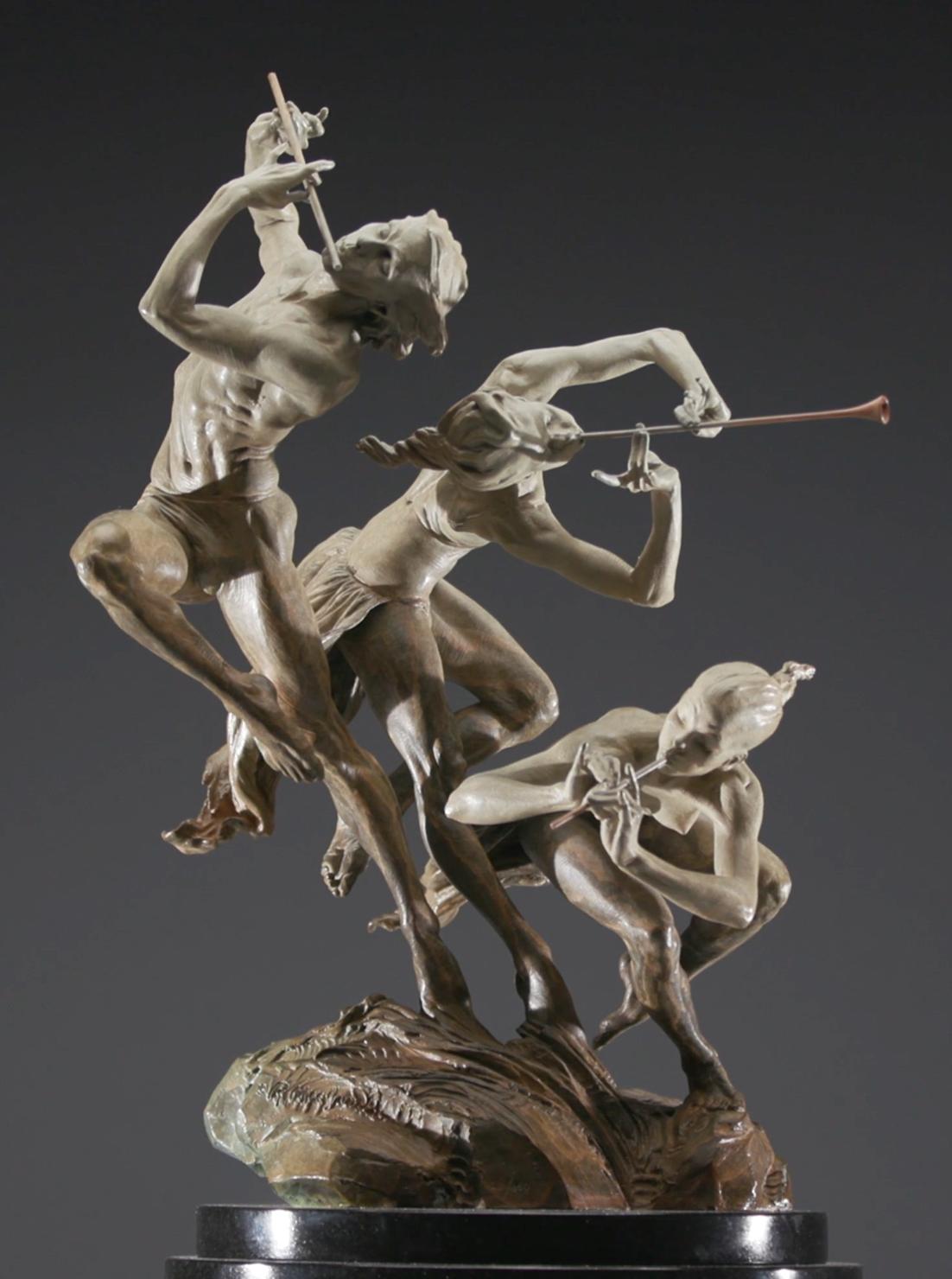 Richard MacDonald Figurative Sculpture – Lebensfreude, Atelier