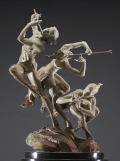 Sculture figurative in metallo