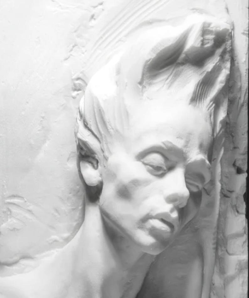 Joy Fragment, Marble Dust, Resin - Contemporary Sculpture by Richard MacDonald