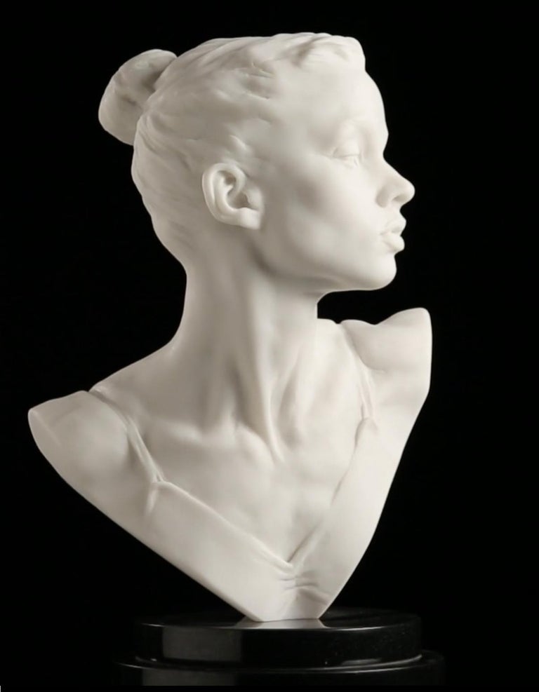 Katherine Bust, Marble Dust - Sculpture by Richard MacDonald