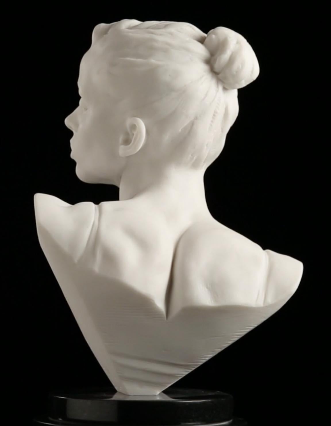 Katherine Bust Atelier, Marble Dust uses cast carrara marble and draws on Richard MacDonald's unique sensitivity to the experience of the dancer. Based on a classical study for the masterwork Dance the Dream, this beautiful portrait captures the