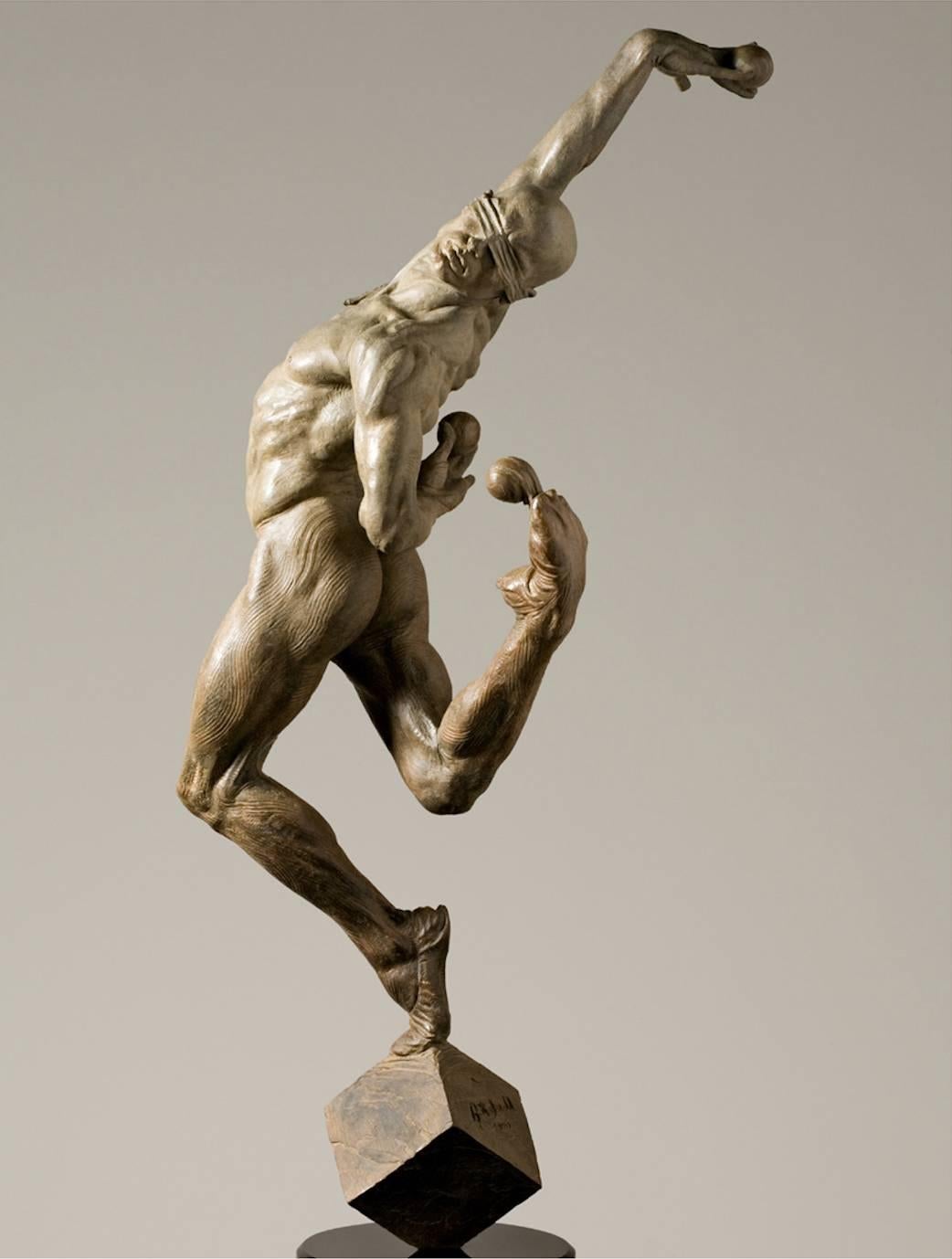Figurative Sculpture Richard MacDonald - Leap of Faith, Atelier