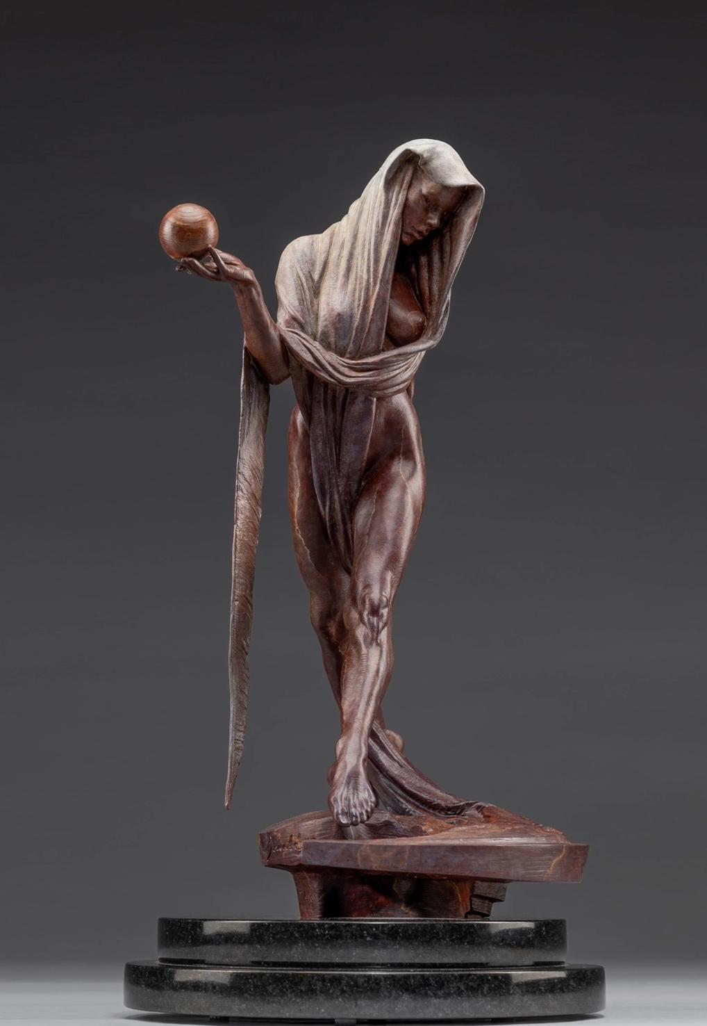 Richard MacDonald Figurative Sculpture - Nightfall Red, Atelier