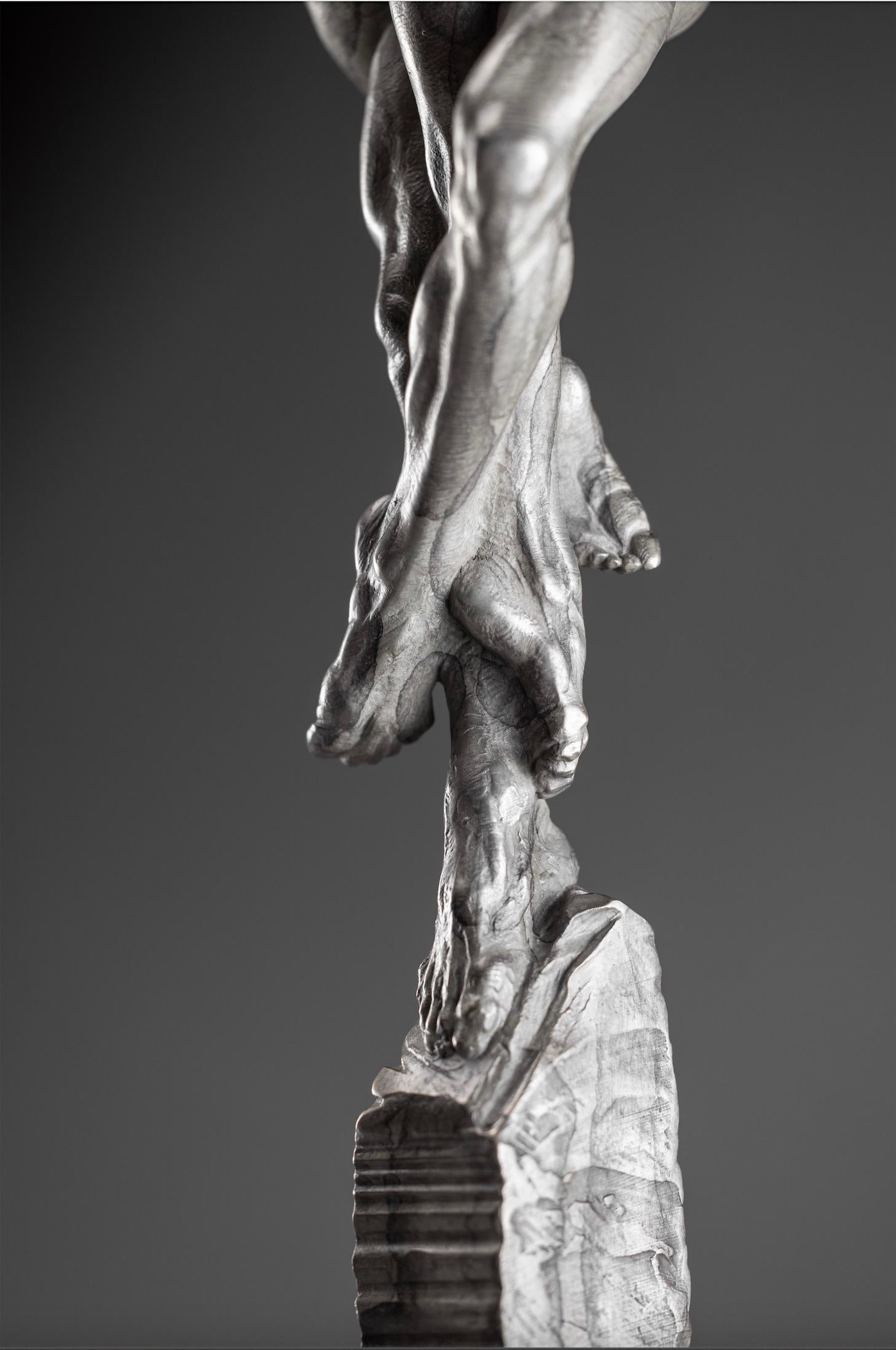 Orígenes, Atelier A, Platino - Sculpture Contemporáneo de Richard MacDonald