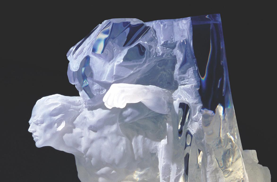 Orpheo, Lucite - Sculpture by Richard MacDonald
