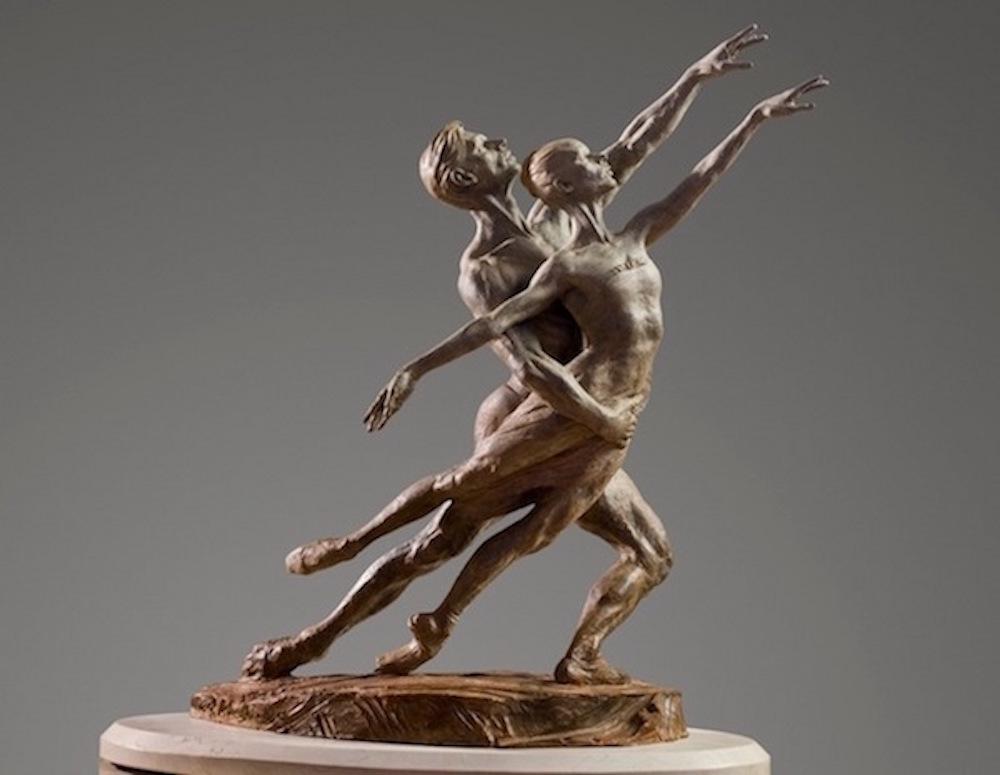 Richard MacDonald Figurative Sculpture – Eleganz von Zweier-Stil
