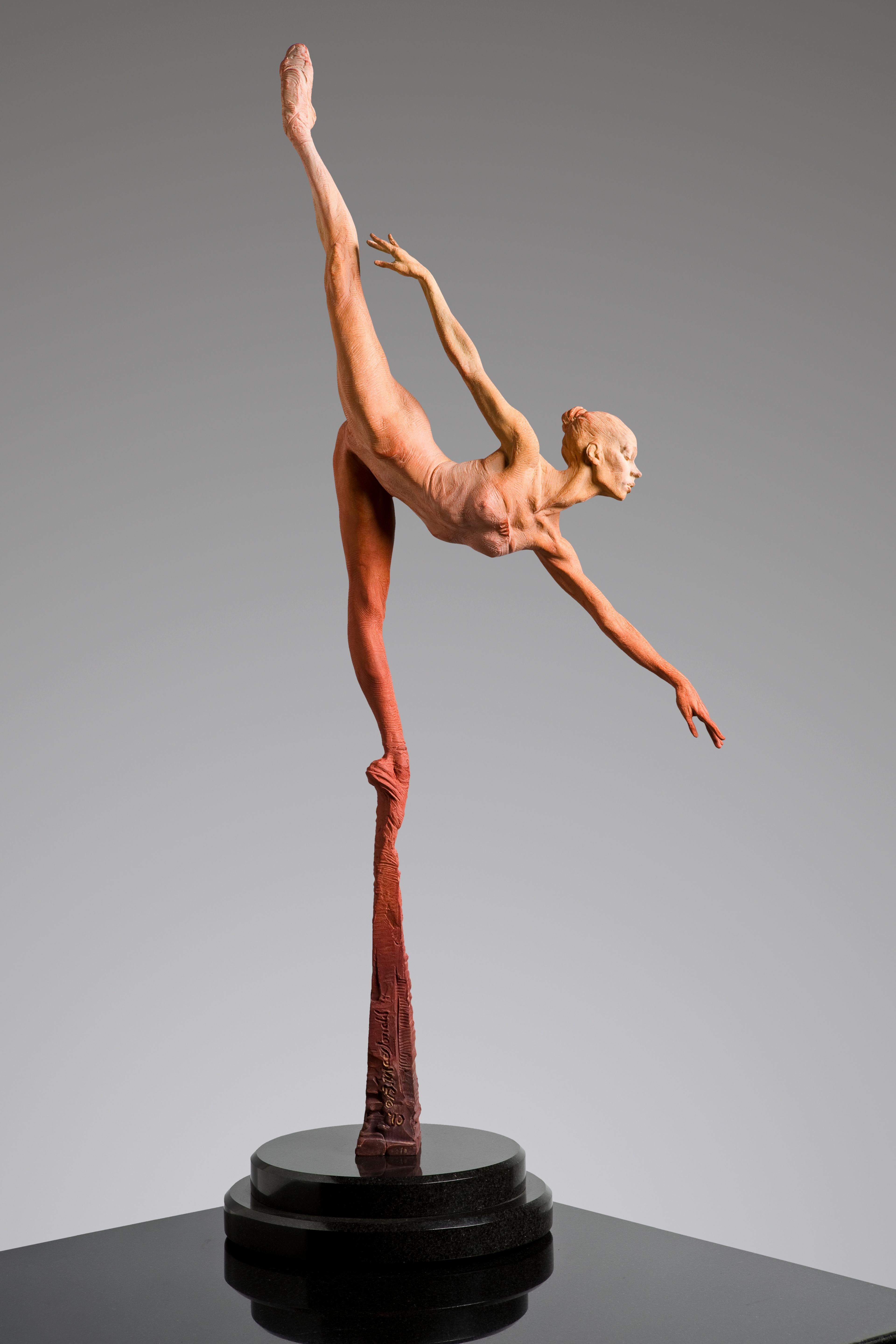 Richard MacDonald Figurative Sculpture - Penche Monet, Atelier, Red