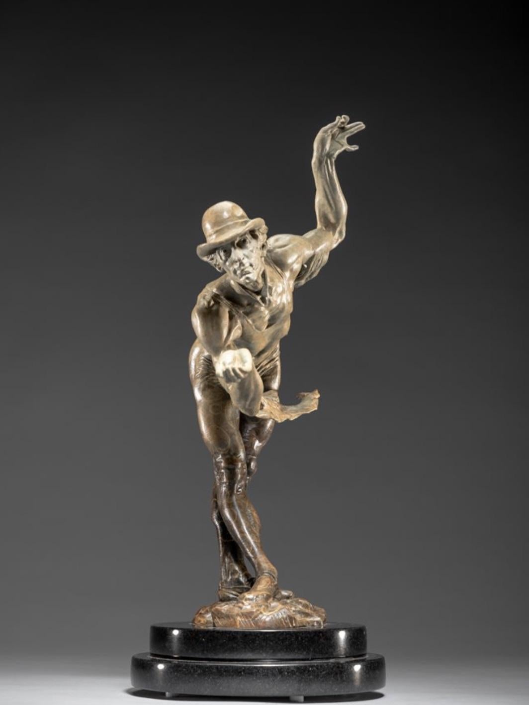 Rain, Atelier - Figurative Sculpture Oro di Richard MacDonald