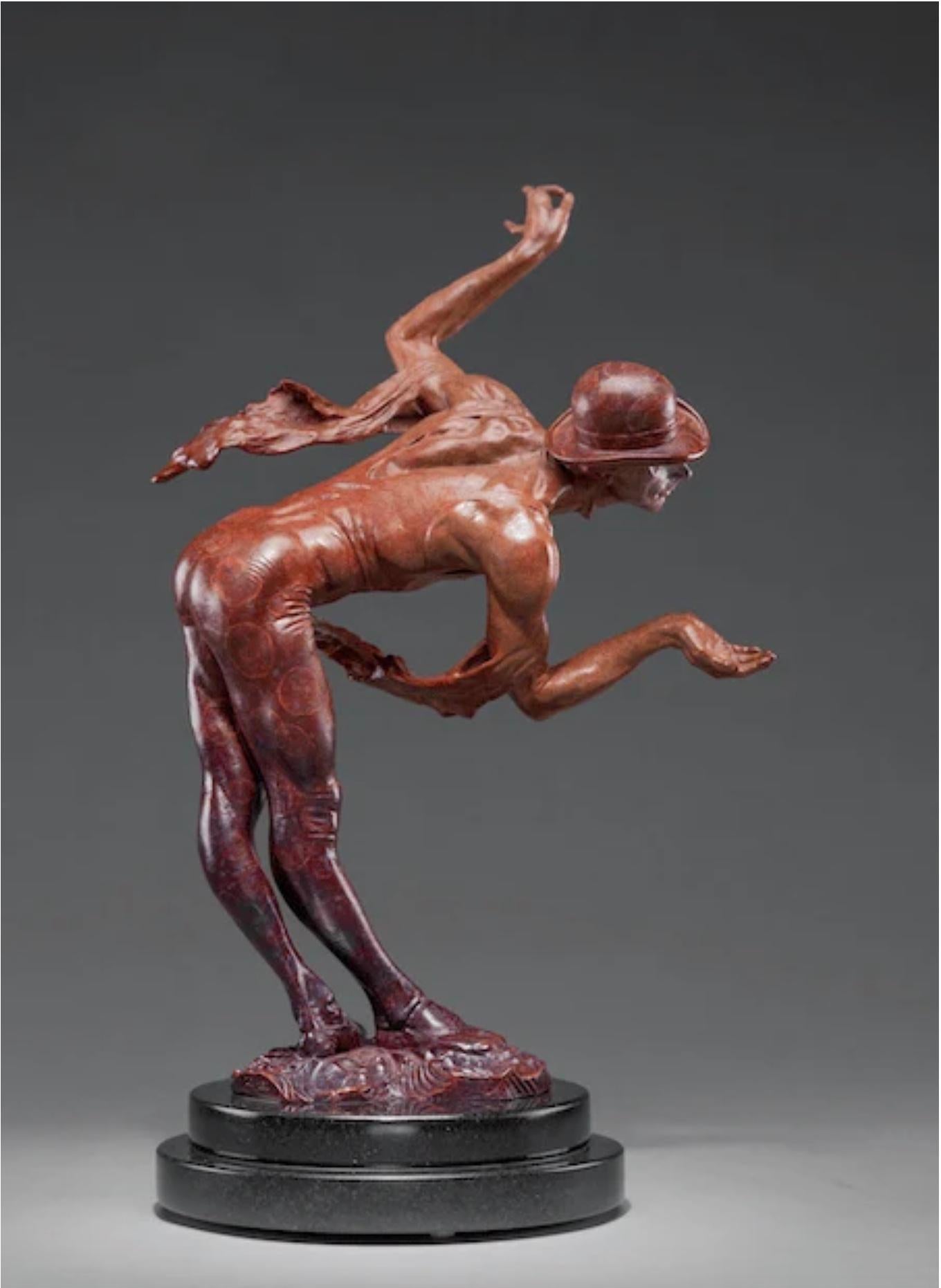 Lluvia, Atelier A, Rojo - Sculpture de Richard MacDonald
