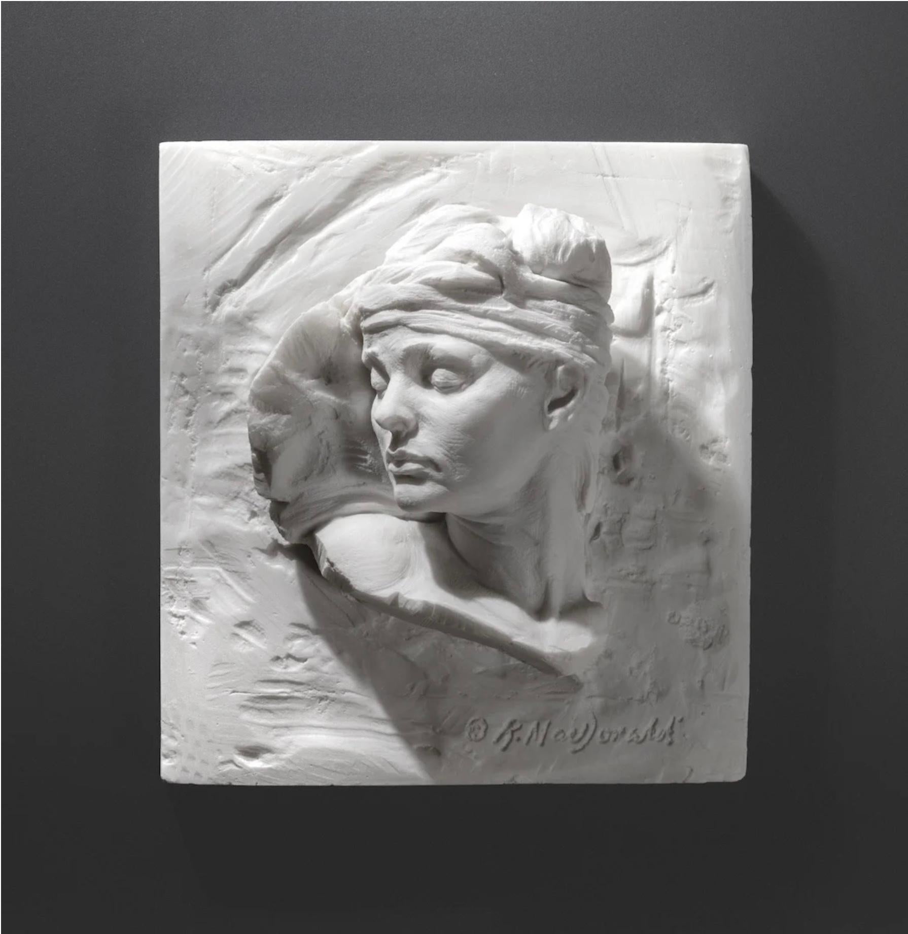 Richard MacDonald Figurative Sculpture - Repose Fragment, Marble Dust, Resin
