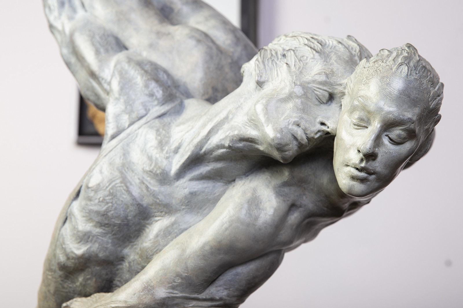 Richard MacDonald 1/2 Life Doves Bronze Fine Art Figurative Sculpture For Sale 2