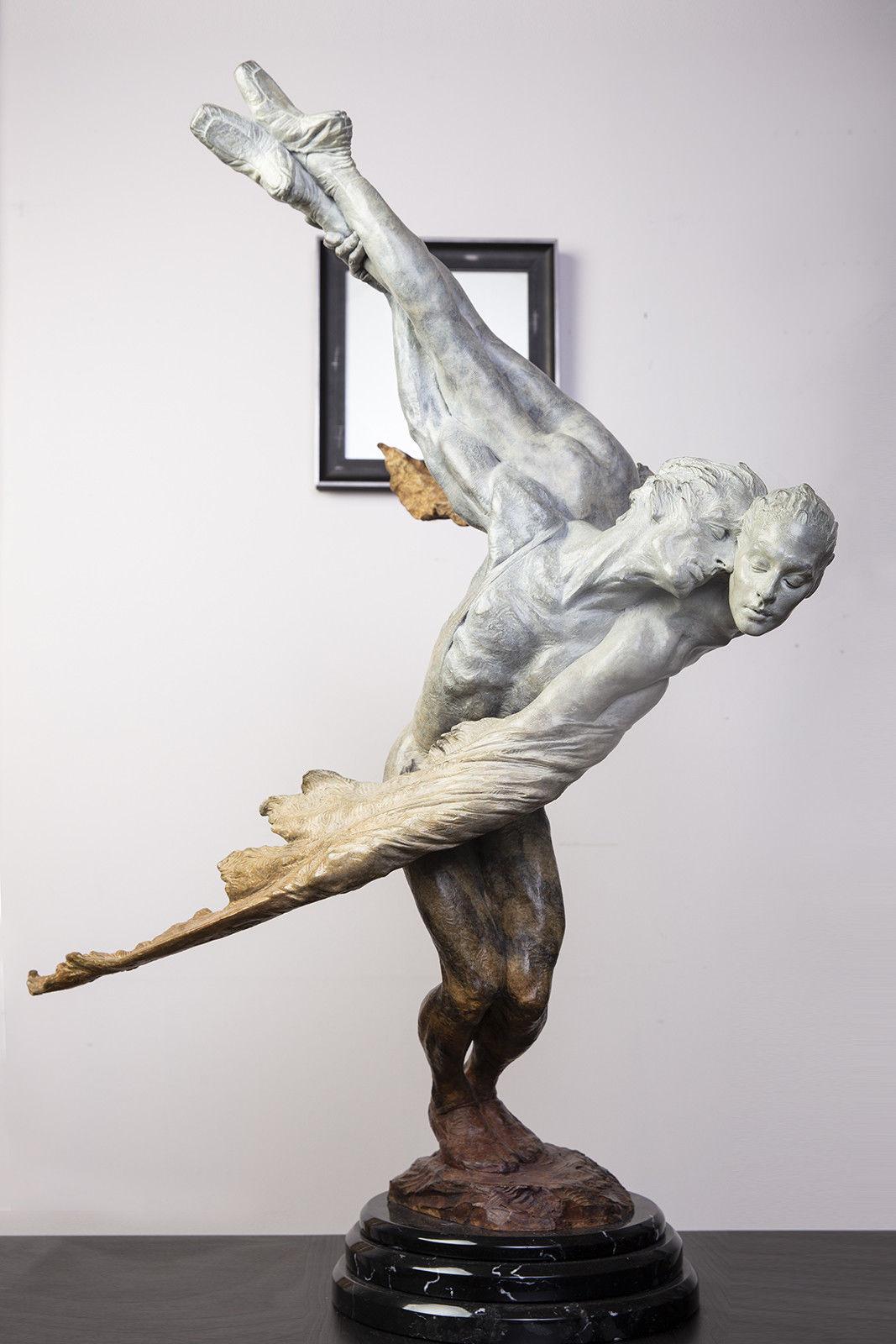 Richard MacDonald – Doves, Third Life, 1990
Bronze Sculpture
Edition: Edition of 90, Sold Out Retired
Size: 36 x 16 x 24 inches
Certificate of Authenticity included

One of the greatest living figurative sculptors, Richard MacDonald has given new