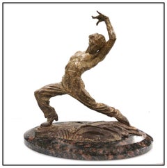 Richard MacDonald Bronze Sculpture Braceo Flamenco Signed Music Ballet Dance Art