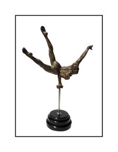 Richard MacDonald Caruso III Bronze Sculpture Signed Figurative Cirque Artwork