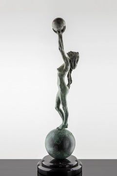Richard MacDonald Diana Earth and Moon 24" Bronze Sculpture