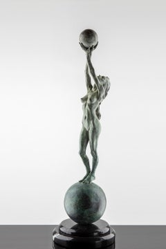 Richard MacDonald Diana Earth and Moon 24" Bronze Sculpture