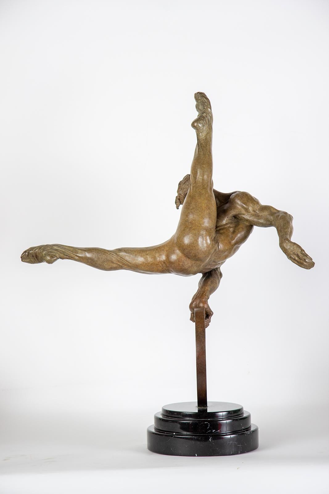 Richard MacDonald Gymnast Flair 1/3 life Fine Art Sculpture Icon For Sale 4