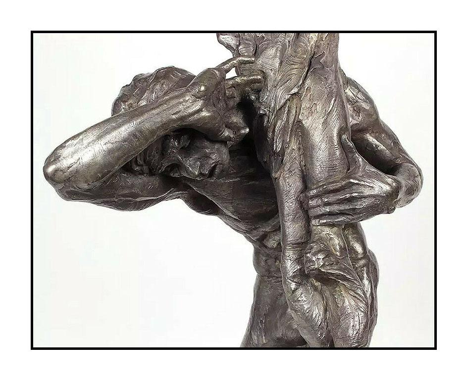 Richard MacDonald Romeo Juliet Large Bronze Sculpture Platinum Signed 1/3 Life For Sale 2