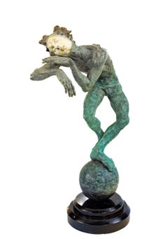 Richard MacDonald Schlaf, Marcel, Schlaf signiert 17" Bronze-Skulptur von 175