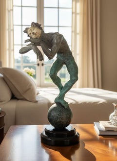 Richard MacDonald Schlaf, Marcel, Schlaf signiert 17" Bronze-Skulptur von 175