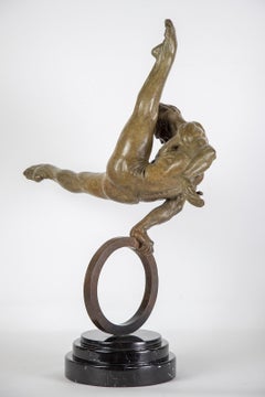 Richard MacDonald – The Gymnast, 1995 Bronze Sculpture Edition: x/175 Size: 35"
