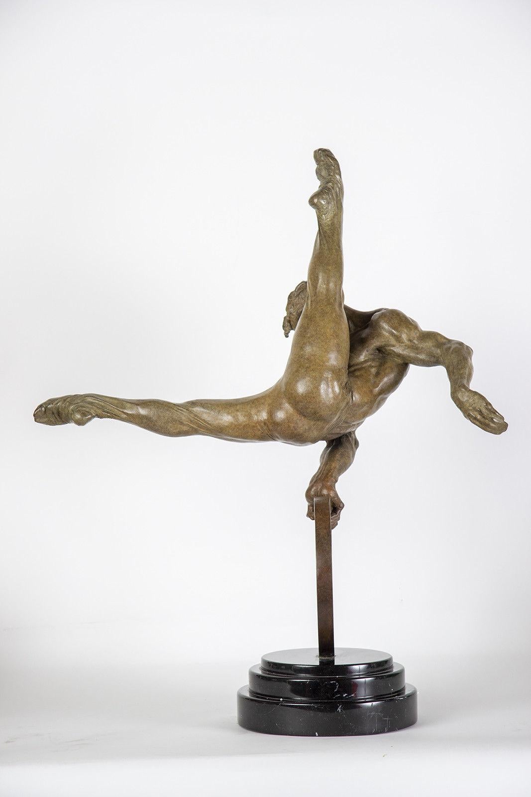 Richard MacDonald – The Gymnast, 1995 Bronze Sculpture Edition: x/175 Size: 35