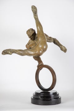 Richard MacDonald – The Gymnast, 1995 Bronze Sculpture Edition: x/175 Size: 35"