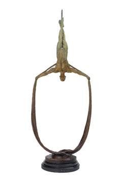 Richard MacDonald Transcendence (Sasha II) Große Bronze-Skulptur 53 Zoll signiert