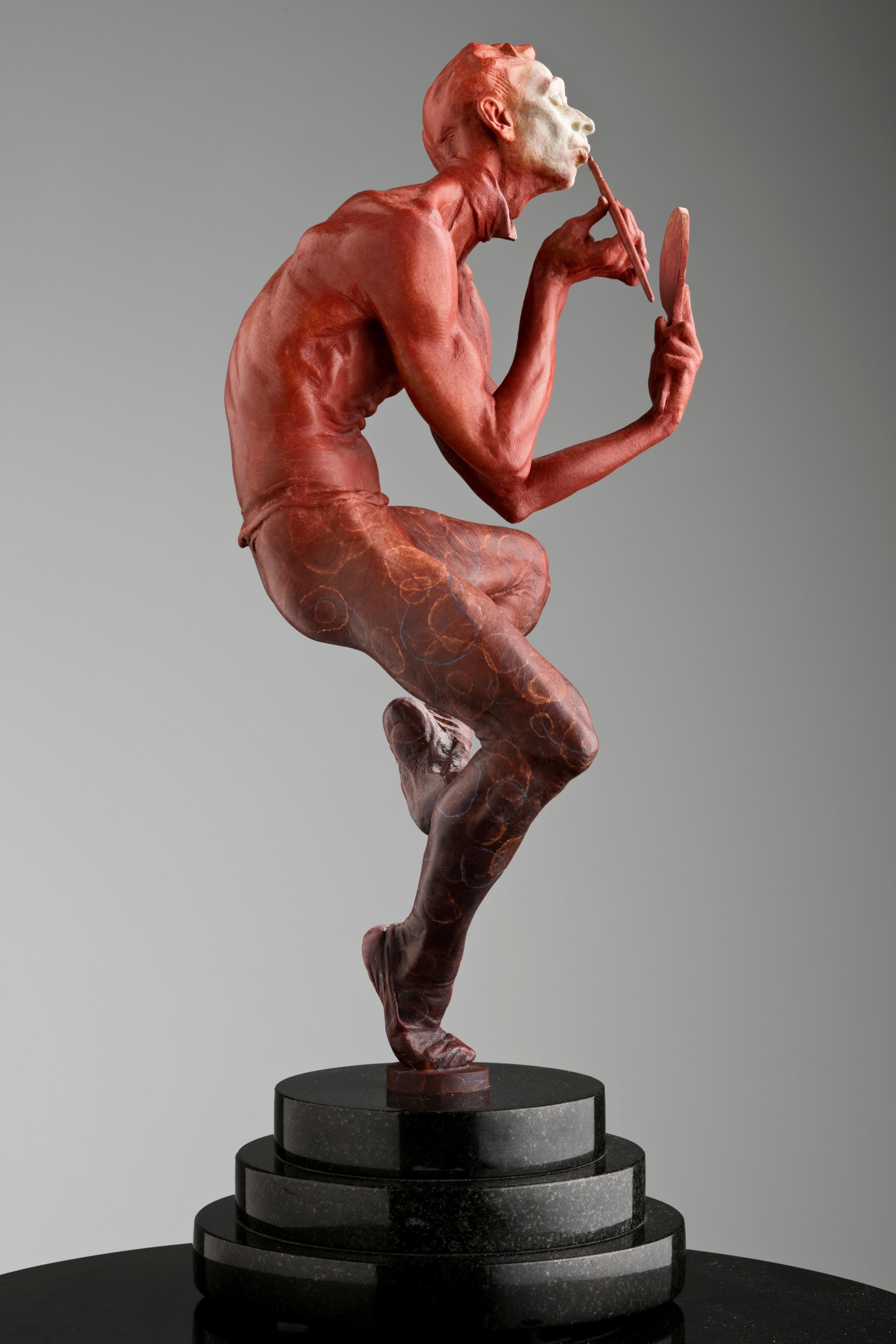 Showtime Atelier, Rojo - Sculpture de Richard MacDonald