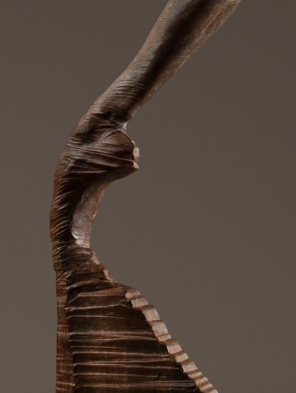 Sissone, Half Life - Gold Figurative Sculpture by Richard MacDonald