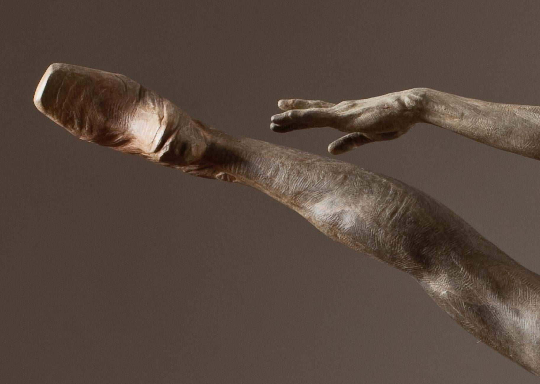 Sissone, Half Life - Gold Figurative Sculpture by Richard MacDonald