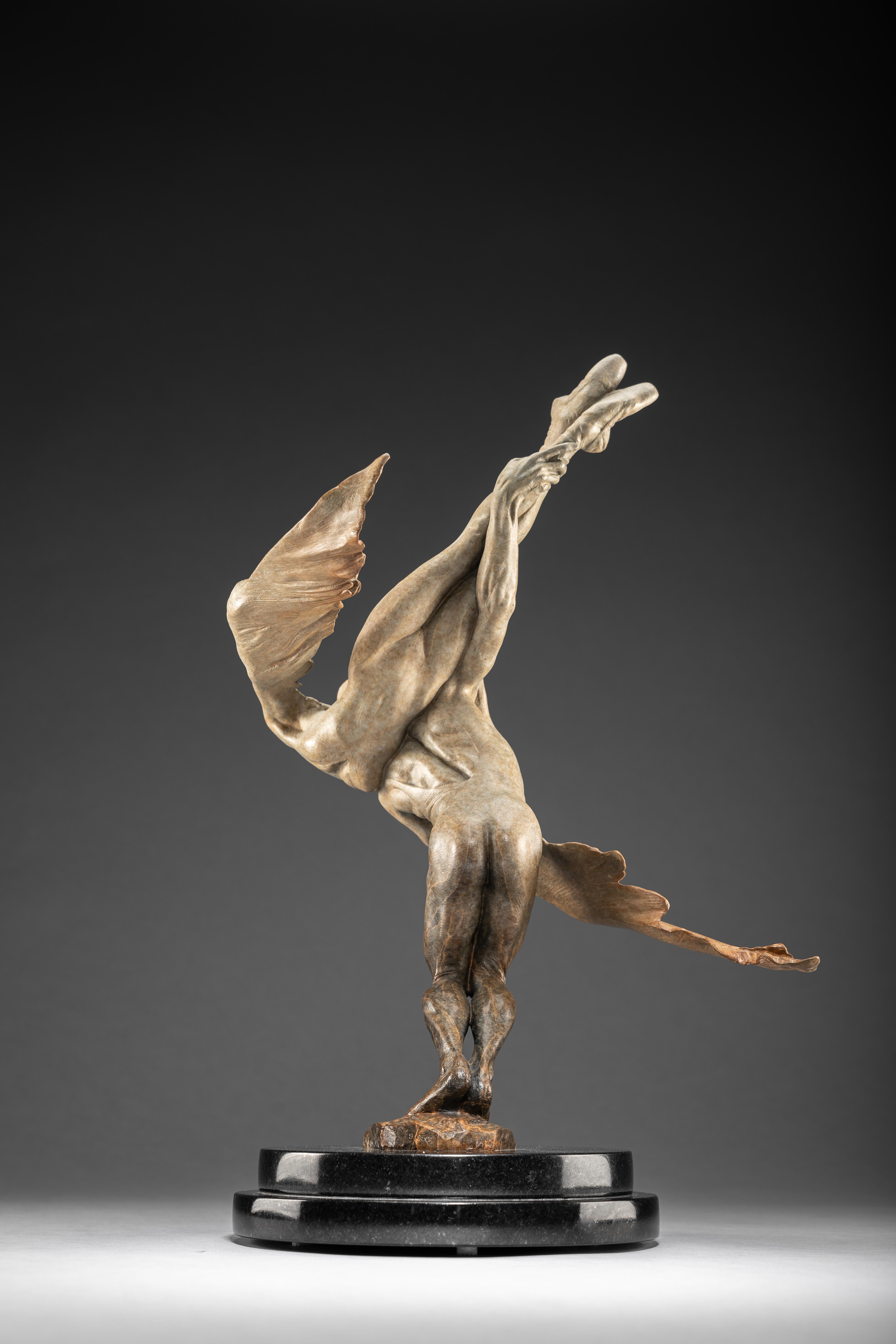 Le Colombe, Atelier A - Figurative Sculpture Oro di Richard MacDonald