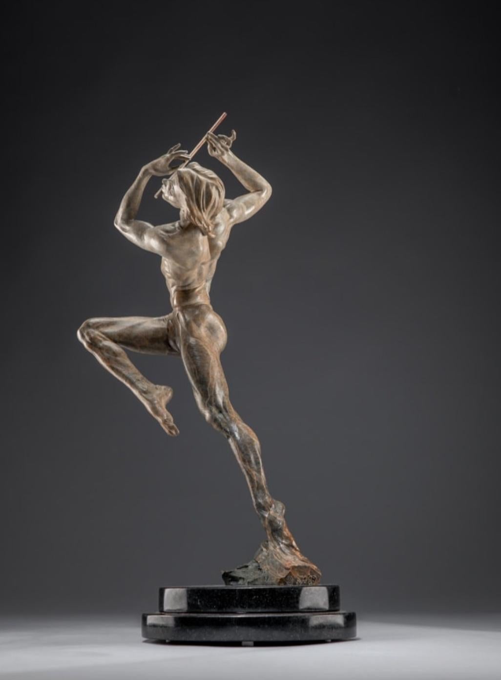 The Flutist, Atelier - Contemporain Sculpture par Richard MacDonald