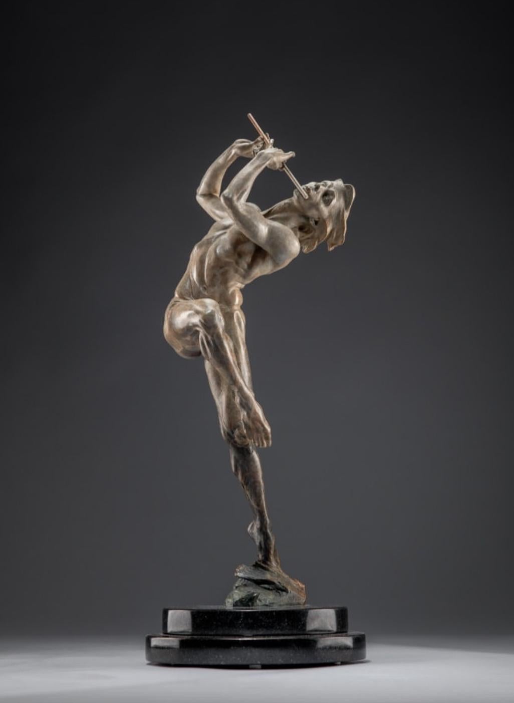 Richard MacDonald Figurative Sculpture - The Flutist, Atelier