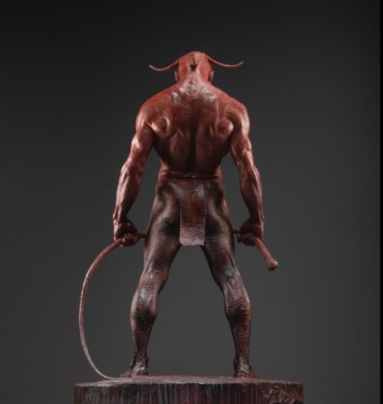 The Guardian Red, Atelier - Sculpture by Richard MacDonald