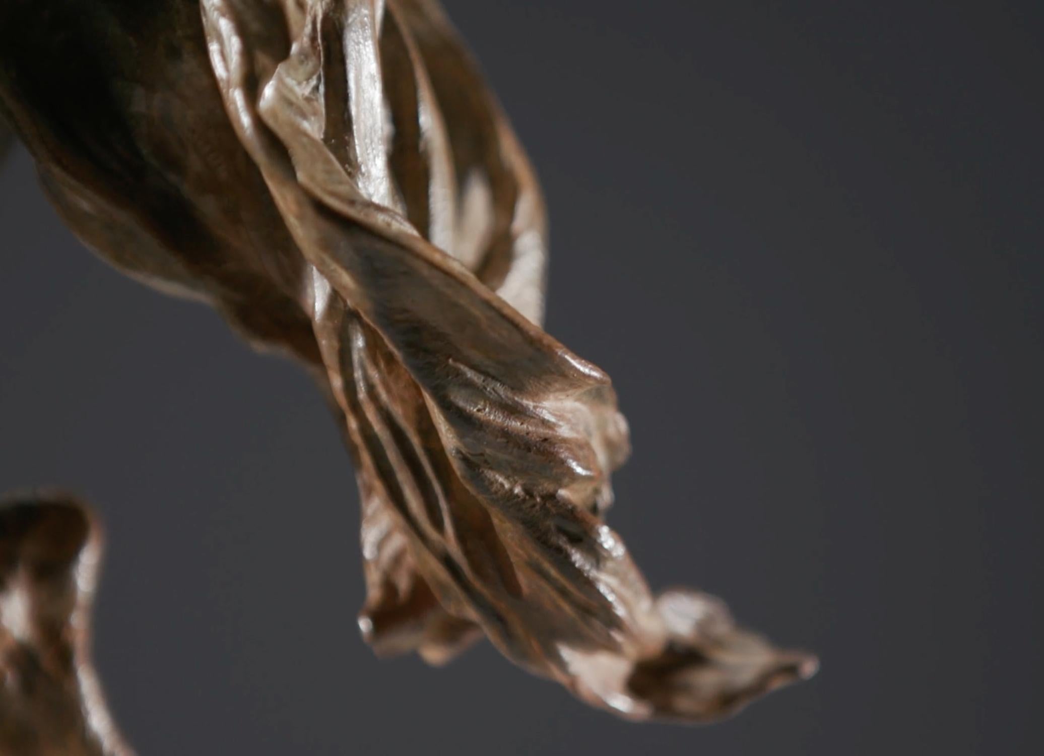 Trumpeter Draped, Atelier - Sculpture by Richard MacDonald