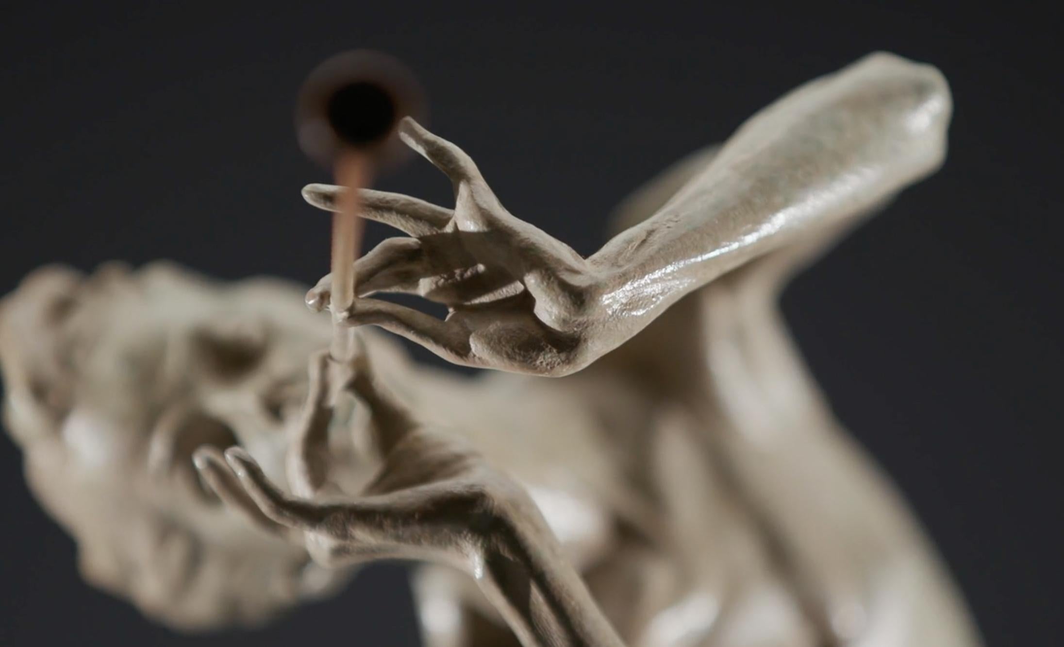 Trumpeter Draped, Atelier - Contemporary Sculpture by Richard MacDonald