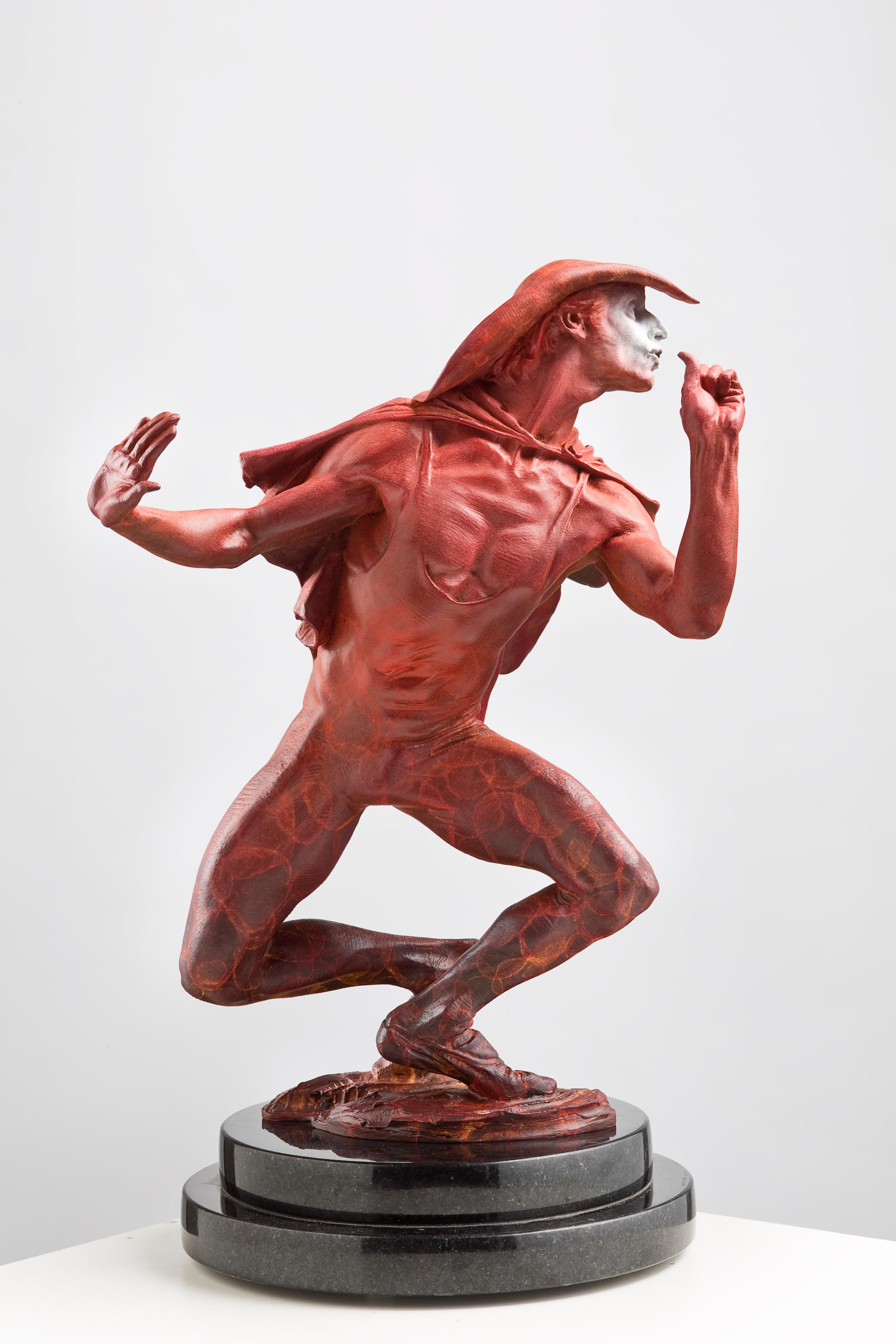 Richard MacDonald Figurative Sculpture - Whiteface Atelier, Red