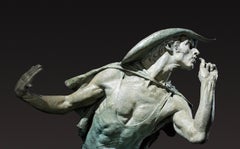 Whiteface, Half Life Bronze Sculpture, Contemporary, Signed, 1990s