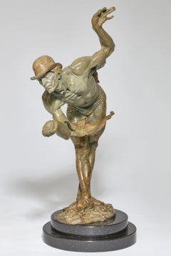 Richard MacDonald Bronze Sculpture of a Shadow Puppeteer