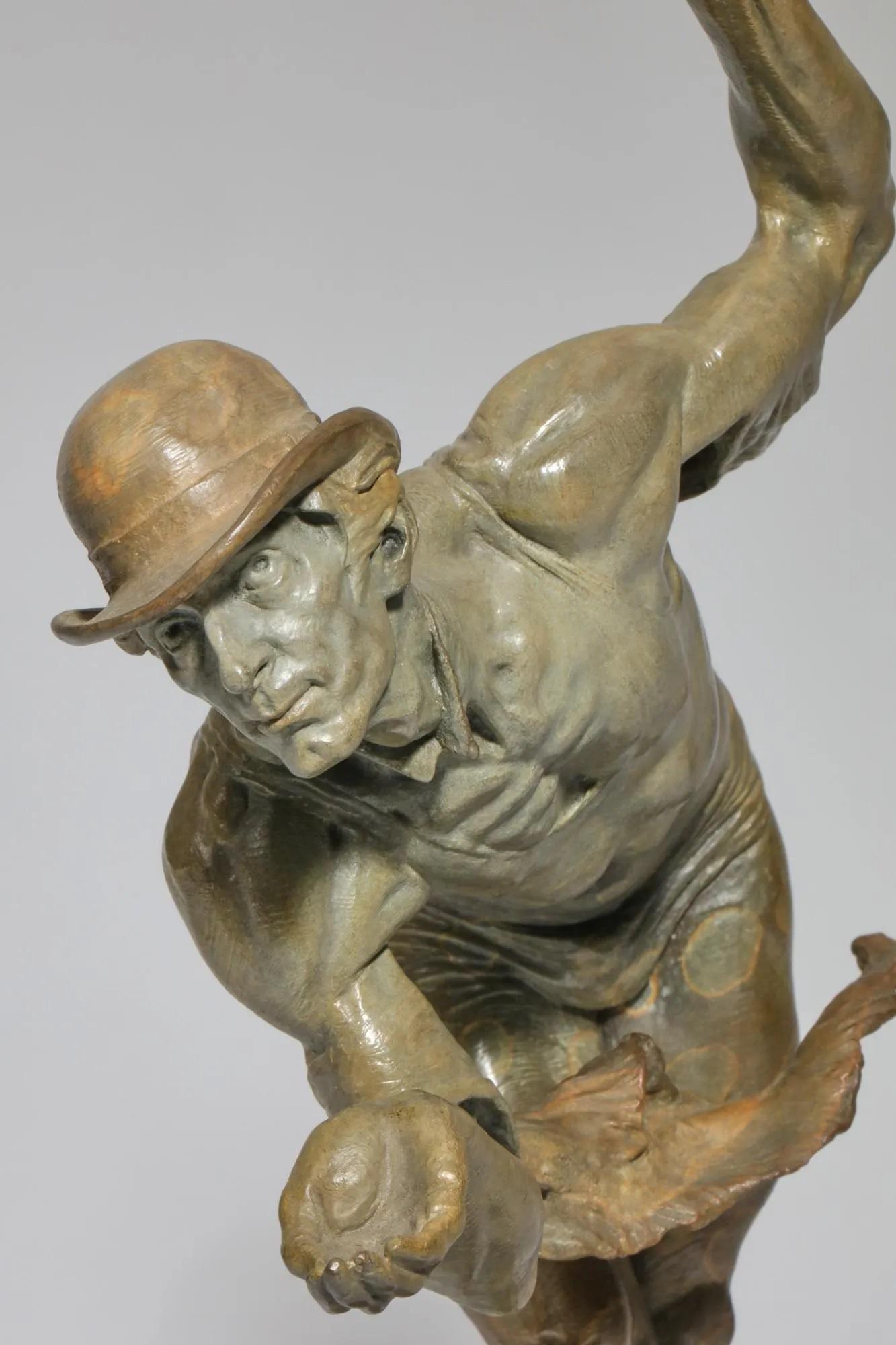 Contemporary Richard MacDonald Bronze Sculpture of a Shadow Puppeteer