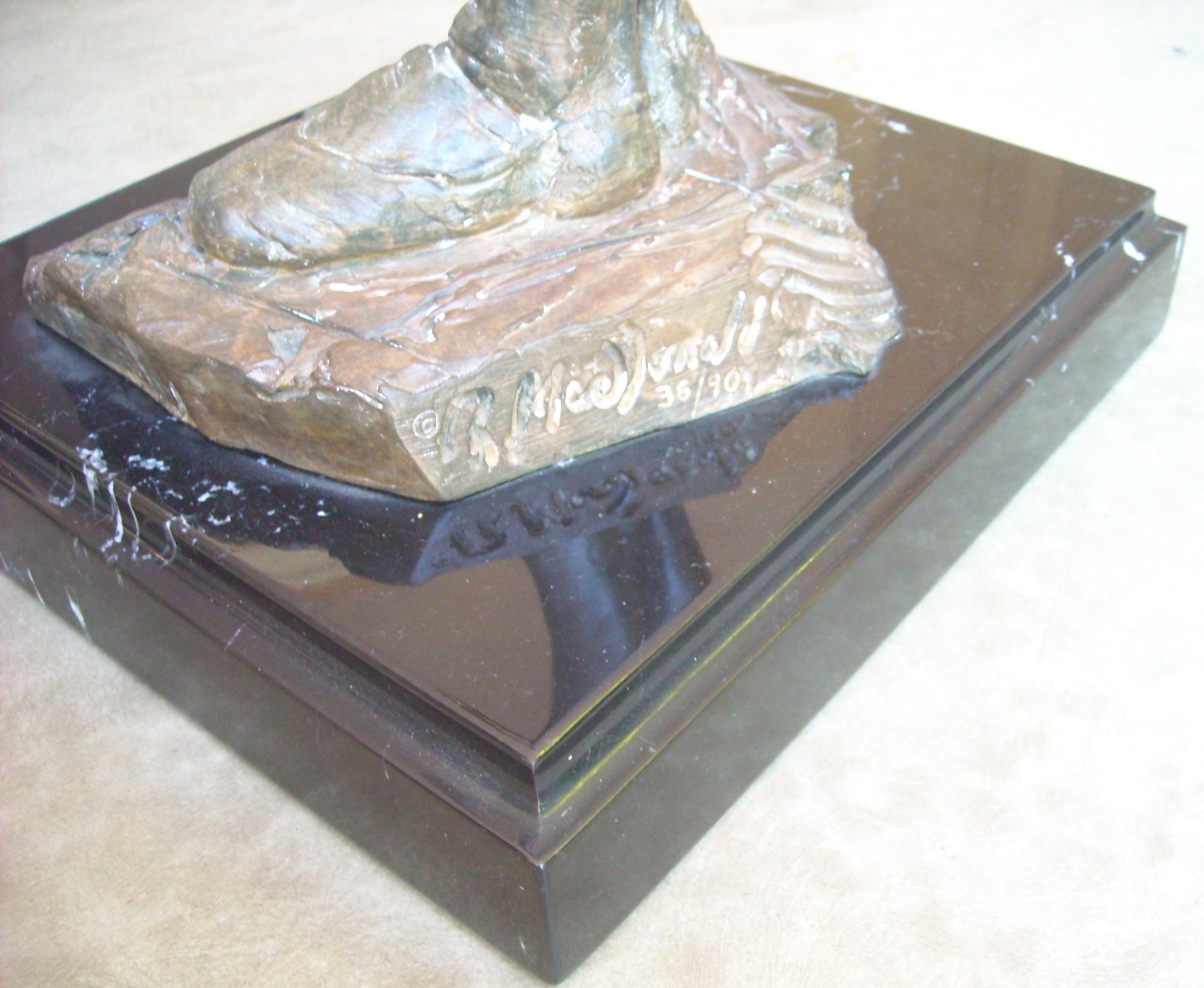 American Richard Macdonald Bronze Sculpture, Signed, Numbered