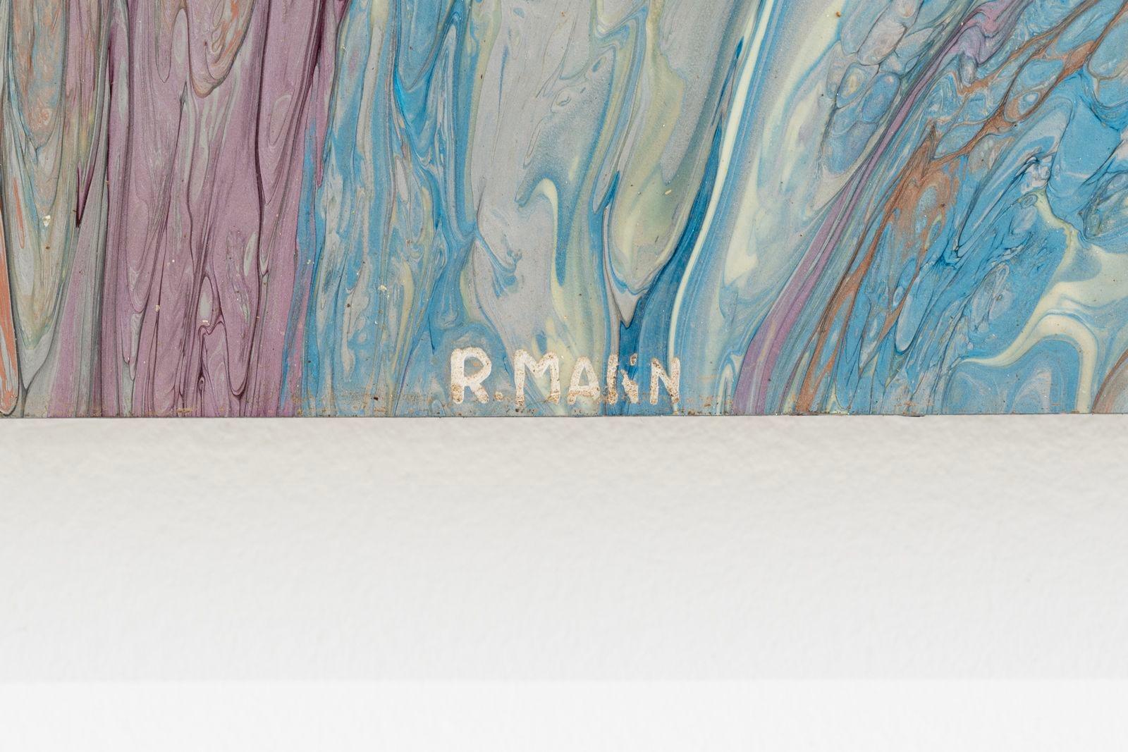 Peinture psychédélique monumentale de Richard Mann 1975 en vente 3
