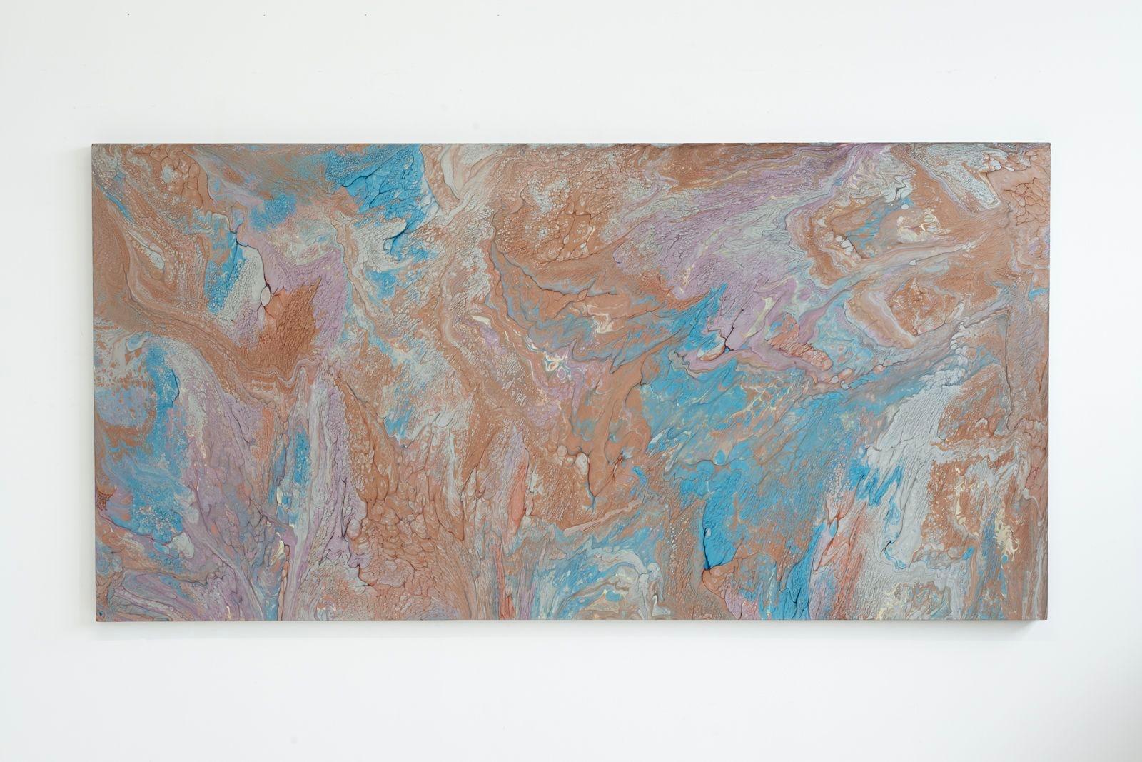 Américain Peinture psychédélique monumentale de Richard Mann 1975 en vente